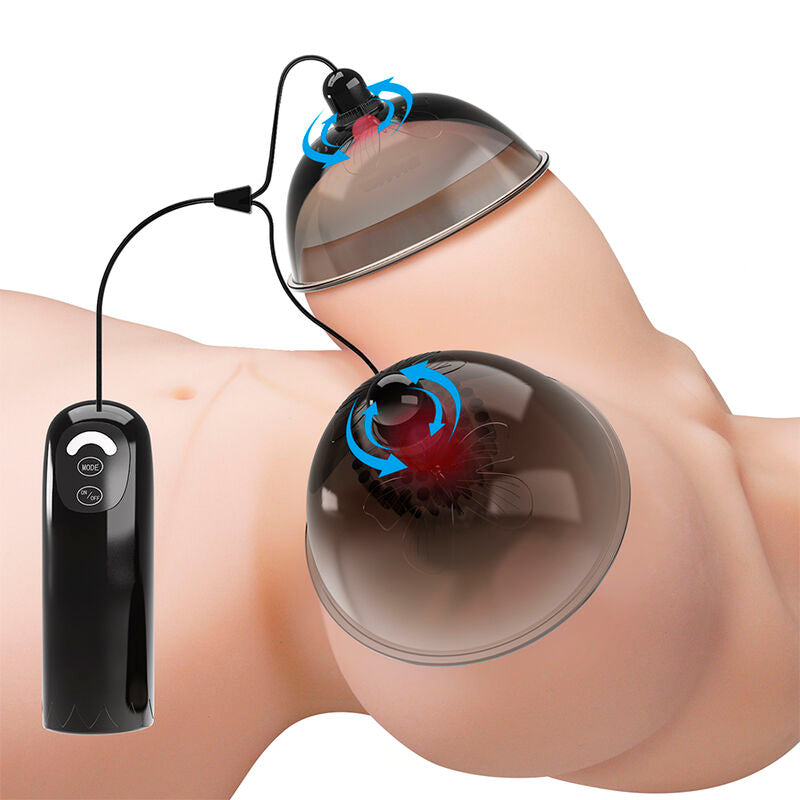 PRETTY LOVE - ROTATING NIPPLE SUCTION STIMULATOR BLACK