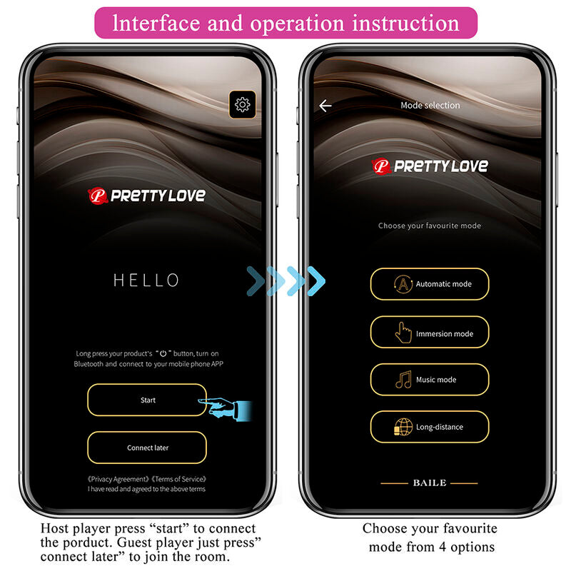 PRETTY LOVE - HAZELYNN 12-FUNKTIONEN-MASSAGEGERÄT MIT APP-STEUERUNG, PINK