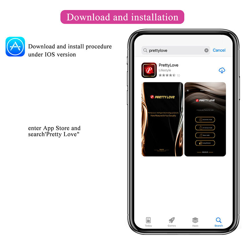PRETTY LOVE - HAZELYNN 12-FUNKTIONEN-MASSAGEGERÄT MIT APP-STEUERUNG, PINK