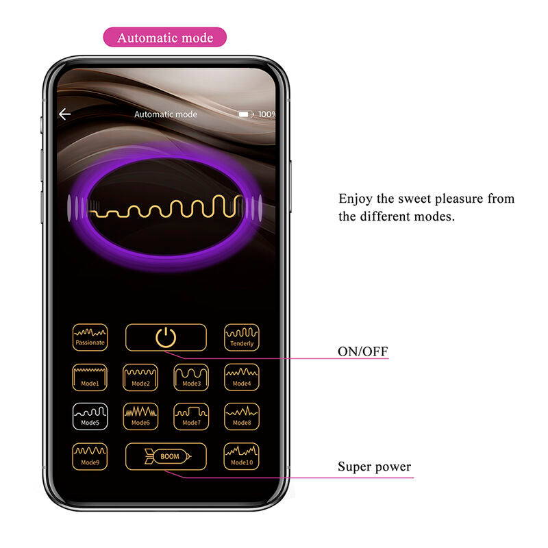 PRETTY LOVE - HAZELYNN 12-FUNKTIONEN-MASSAGEGERÄT MIT APP-STEUERUNG, PINK