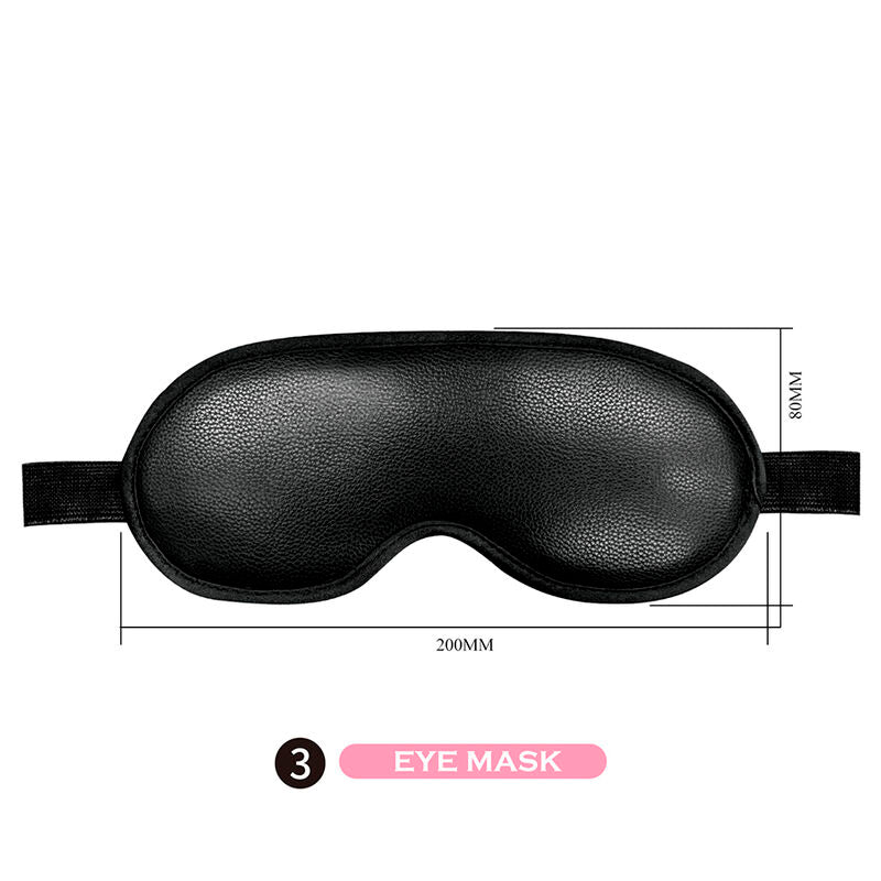 PRETTY LOVE - 8 PIECE BDSM KIT BLACK