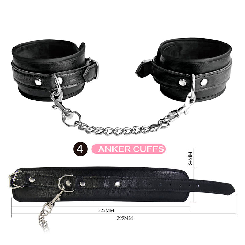 PRETTY LOVE - 8 PIECE BDSM KIT BLACK