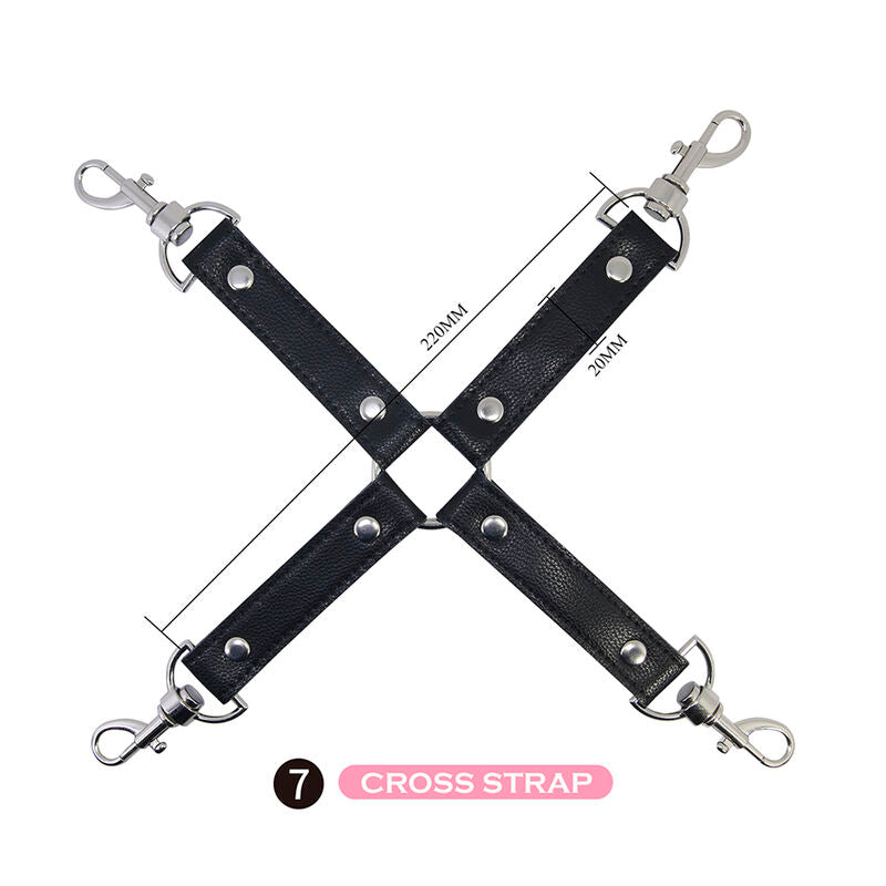 PRETTY LOVE - 8 PIECE BDSM KIT BLACK