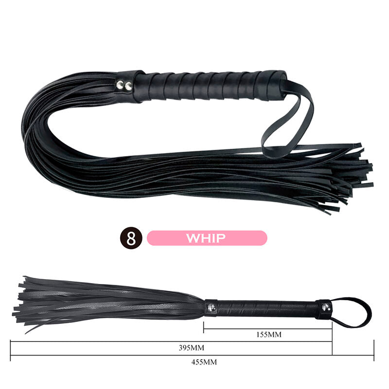 PRETTY LOVE - 8 PIECE BDSM KIT BLACK