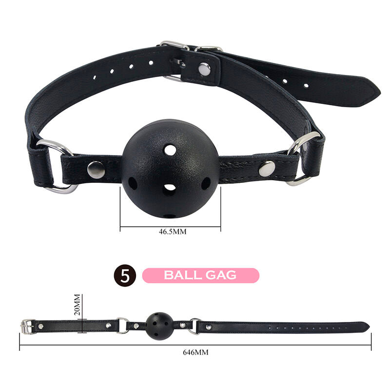 PRETTY LOVE - 8 PIECE BDSM KIT BLACK
