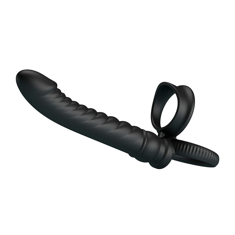 PRETTY LOVE - MERRITT ANAL VIBRATOR WITH RING AND VIBRATION BLACK