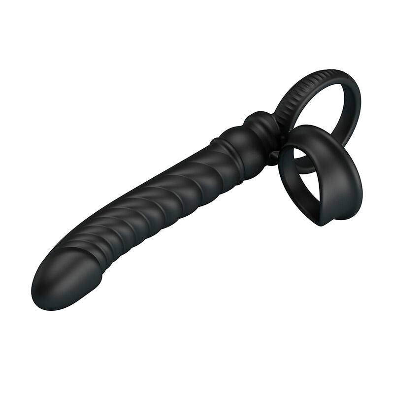 PRETTY LOVE - MERRITT ANAL VIBRATOR WITH RING AND VIBRATION BLACK
