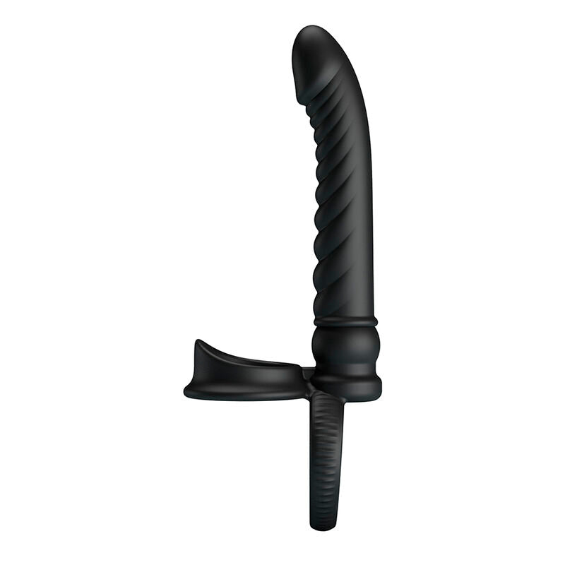 PRETTY LOVE - MERRITT ANAL VIBRATOR WITH RING AND VIBRATION BLACK