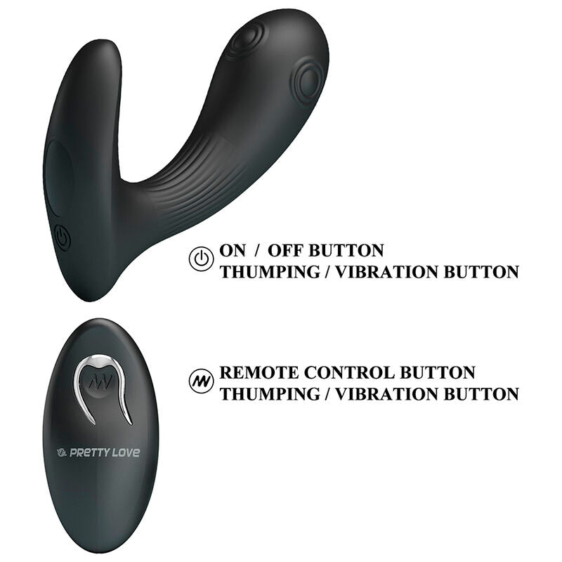 PRETTY LOVE - MIRABELLE PROSTATE VIBRATOR WITH REMOTE CONTROL
