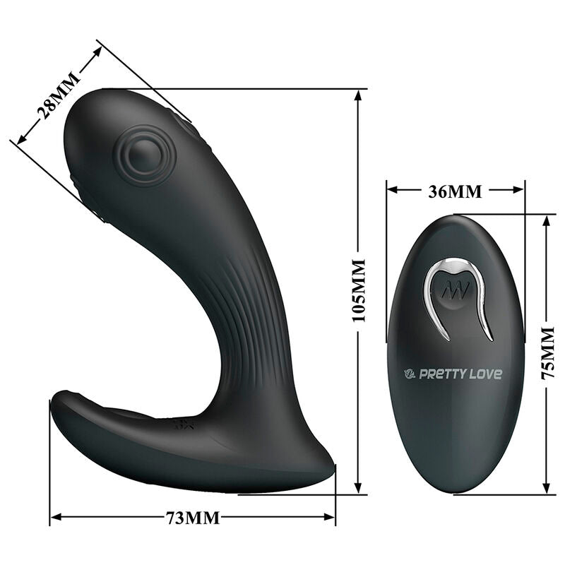 PRETTY LOVE - MIRABELLE PROSTATE VIBRATOR WITH REMOTE CONTROL