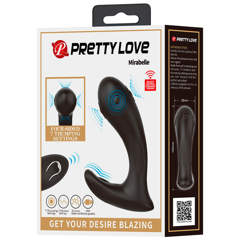 PRETTY LOVE - MIRABELLE PROSTATE VIBRATOR WITH REMOTE CONTROL