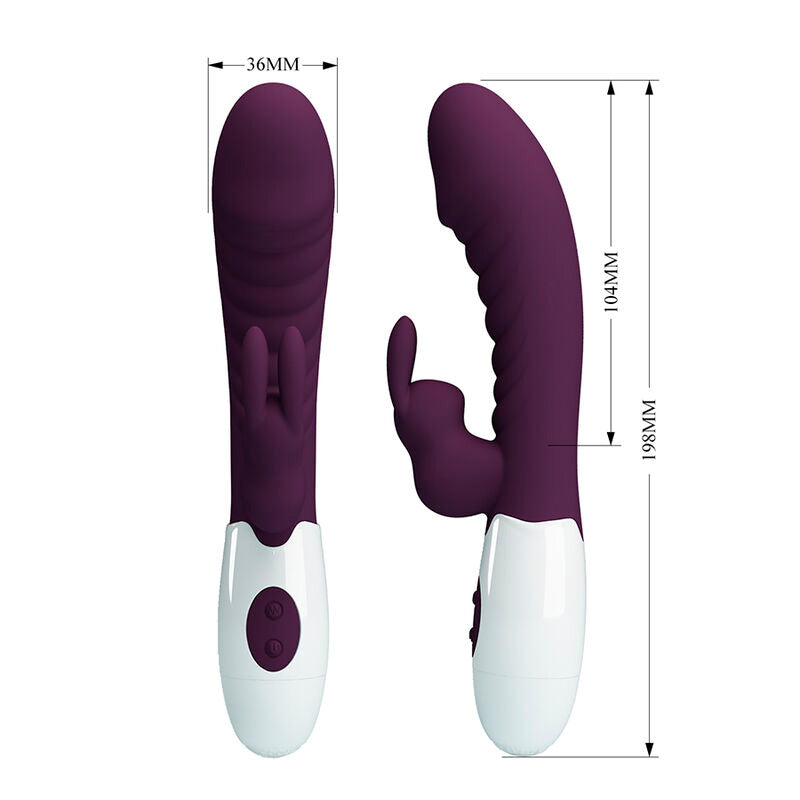 PRETTY LOVE - NAUGHTY BUNNY 30 FUNCTION RABBIT VIBRATOR PURPLE