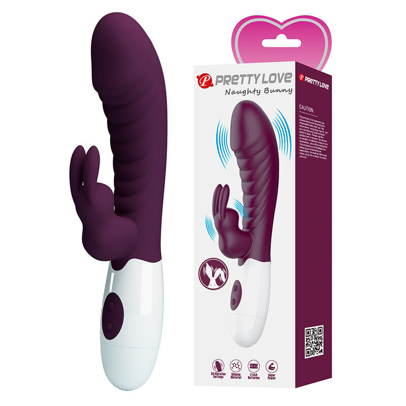 PRETTY LOVE - NAUGHTY BUNNY 30 FUNCTION RABBIT VIBRATOR PURPLE