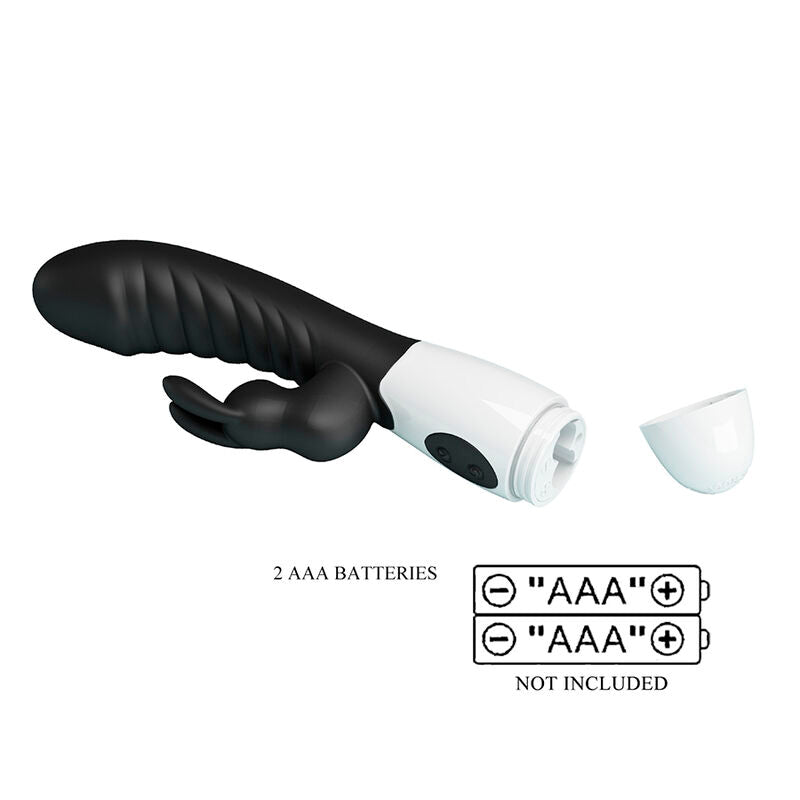 PRETTY LOVE - NAUGHTY BUNNY 30 FUNCTION RABBIT VIBRATOR BLACK