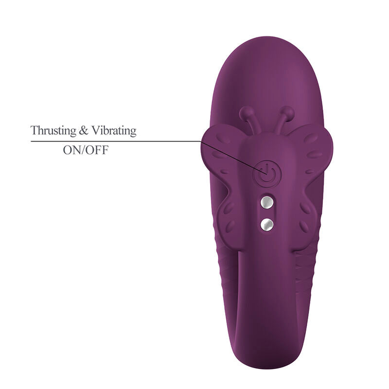 PRETTY LOVE - KLAY THRUSTING EGG VIBRATOR APP CONTROL PURPLE