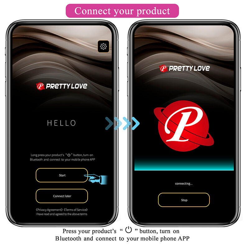 PRETTY LOVE - KLAY THRUSTING EGG VIBRATOR APP CONTROL PURPLE