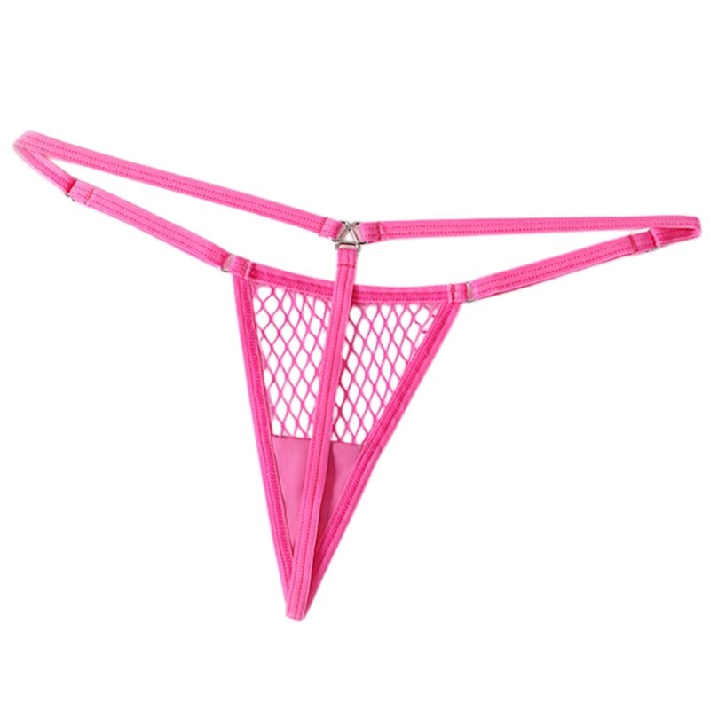 CHILIROSE - CR 4856 MICRO THONG REJILLA NEON PINK L/XL