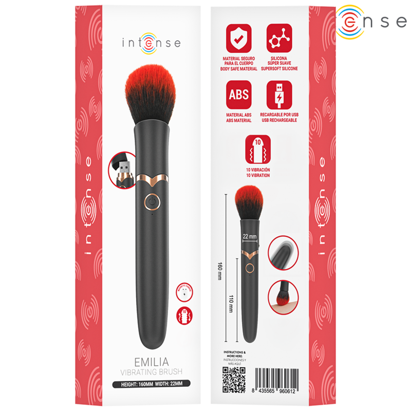 INTENSE - EMILIA VIBRATING BRUSH 10 VIBRATIONS 16 CM