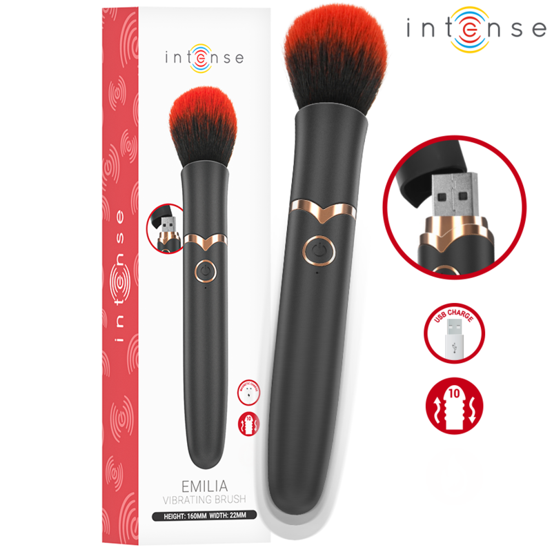INTENSE - EMILIA VIBRATING BRUSH 10 VIBRATIONS 16 CM