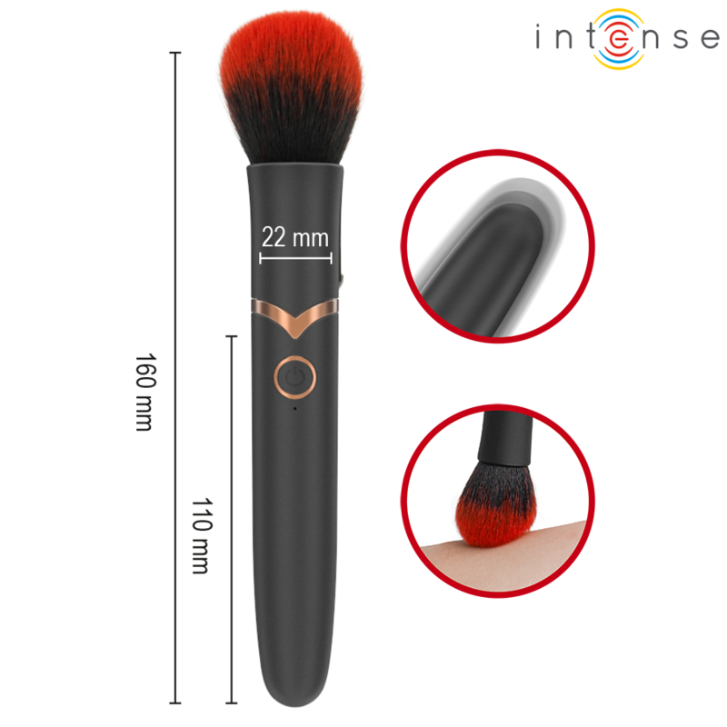 INTENSE - EMILIA VIBRATING BRUSH 10 VIBRATIONS 16 CM