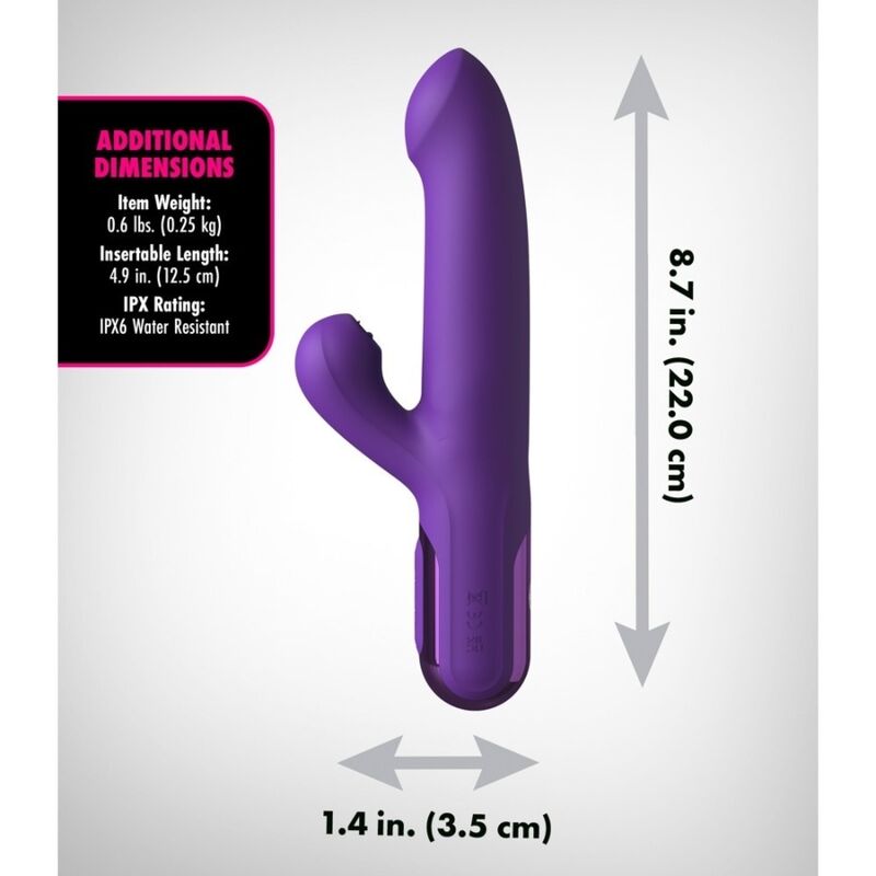 FANTASY FOR HER - SUPER SONIX THRUSTER RABBIT VIBRATOR PURPLE