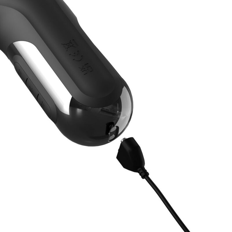 FETISH FANTASY SERIES - SONIX SILICONE THRUSTER RABBIT VIBRATOR BLACK
