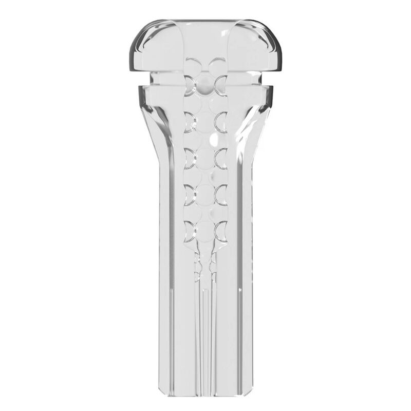 PDX ELITE - VIEWTUBE PLUS SEE-THRU EZ-GRIP TRANSPARENT STROKER 21 CM