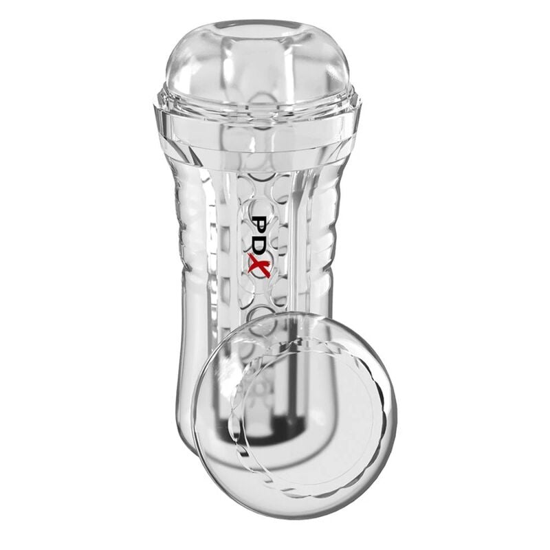 PDX ELITE - VIEWTUBE PLUS SEE-THRU EZ-GRIP TRANSPARENT STROKER 21 CM