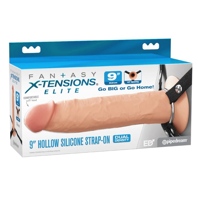 FANTASY X-TENSIONS - ELITE REALISTIC HOLLOW STRAP-ON 24.1 CM