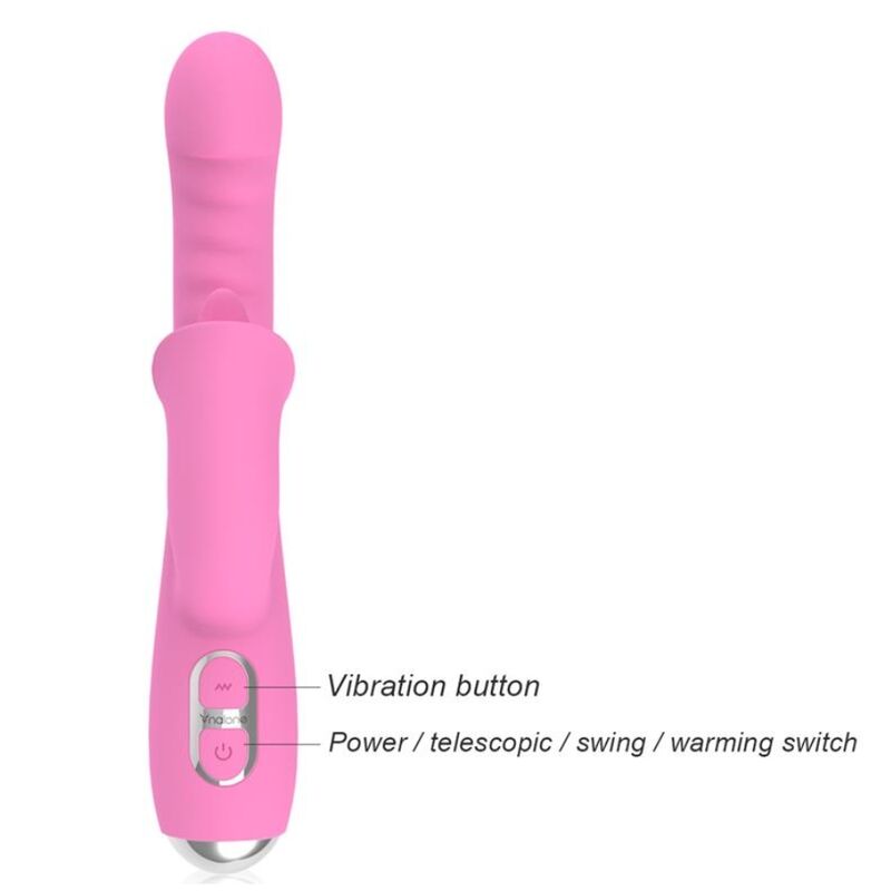 NALONE - T-MAY RABBIT VIBRATOR WITH PUSH AND OSCILLATING MOTION