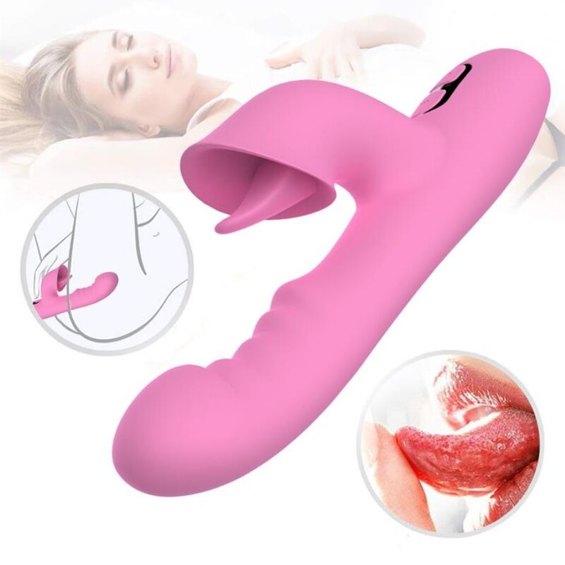 NALONE - T-MAY RABBIT VIBRATOR WITH PUSH AND OSCILLATING MOTION