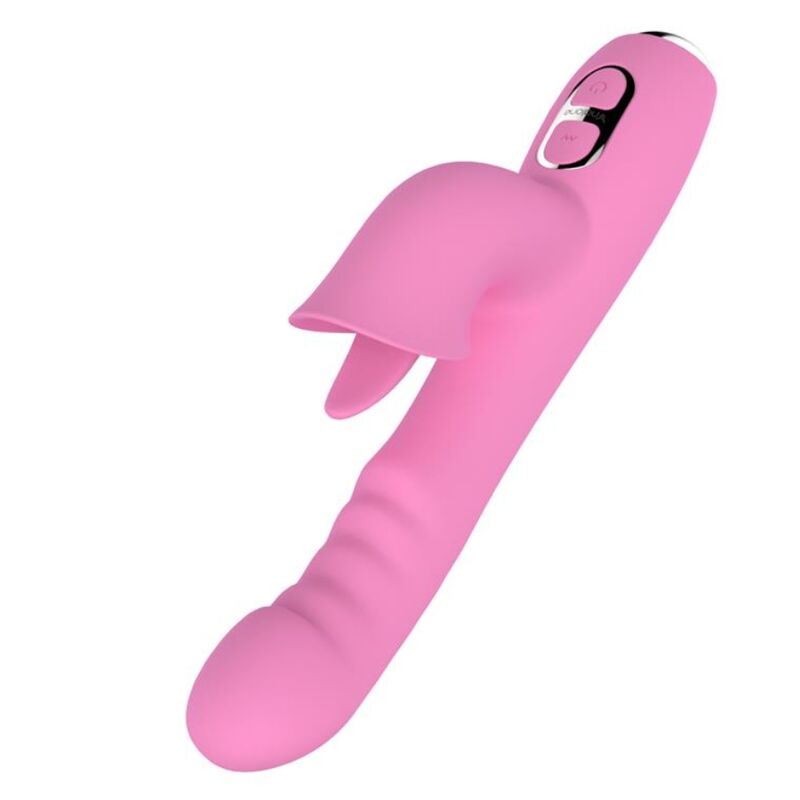 NALONE - T-MAY RABBIT VIBRATOR WITH PUSH AND OSCILLATING MOTION