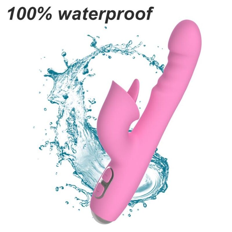 NALONE - T-MAY RABBIT VIBRATOR WITH PUSH AND OSCILLATING MOTION
