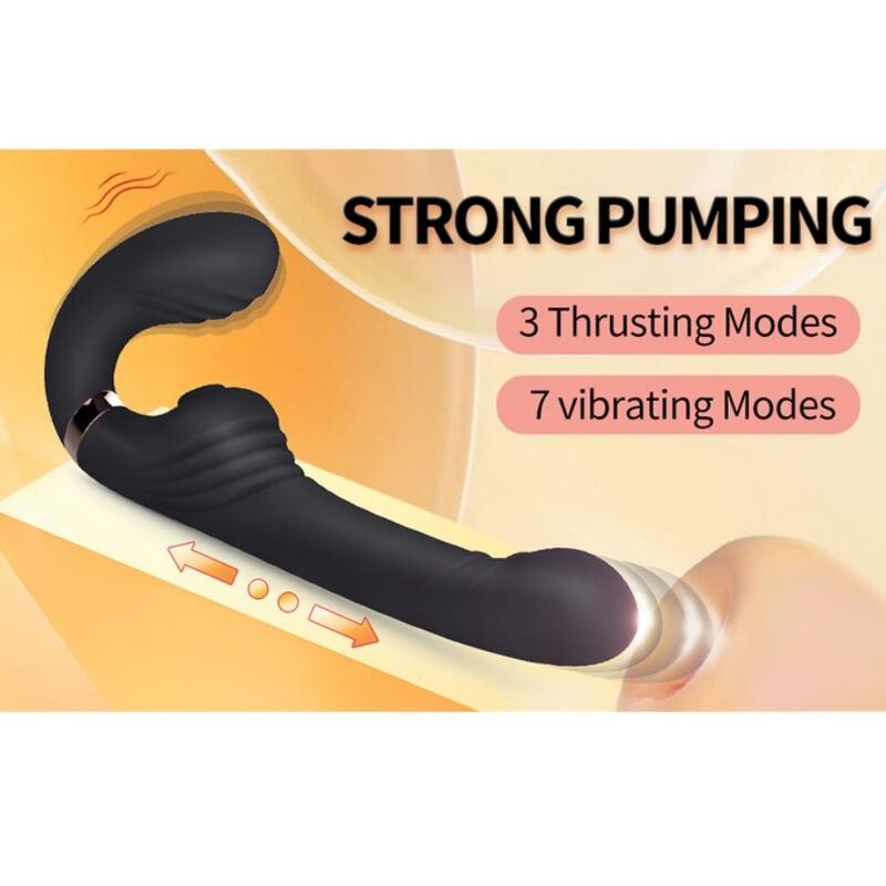 NALONE - ALLOW DUAL VIBE WITH ROTATION AND THRUSTING BLACK