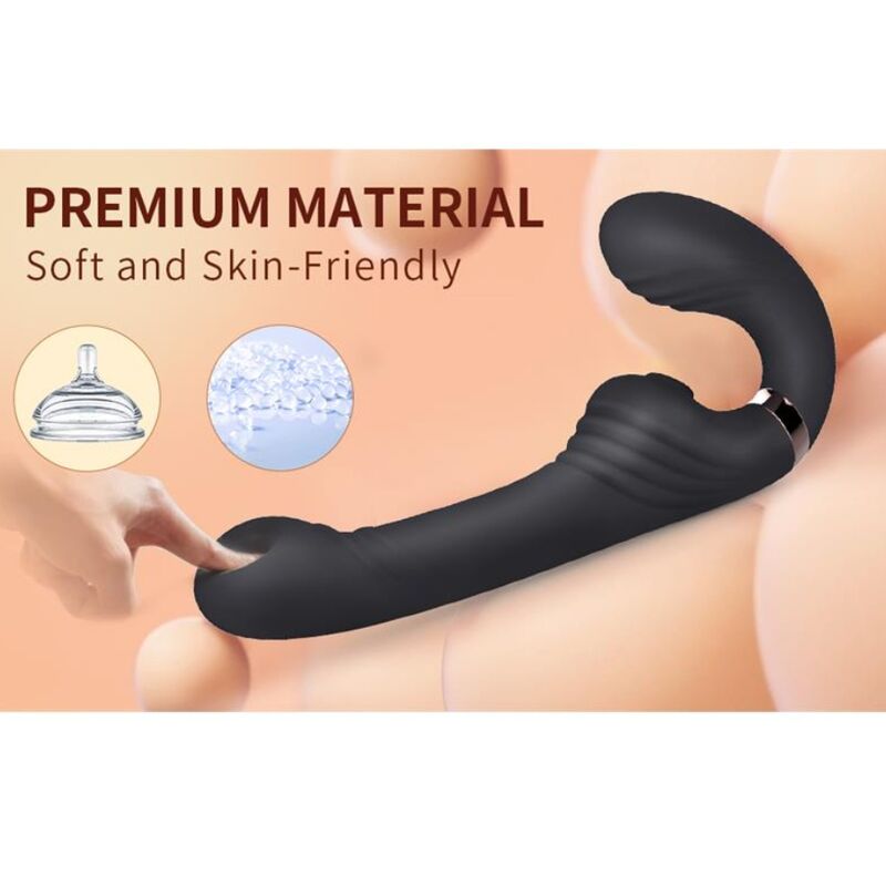 NALONE - ALLOW DUAL VIBE WITH ROTATION AND THRUSTING BLACK