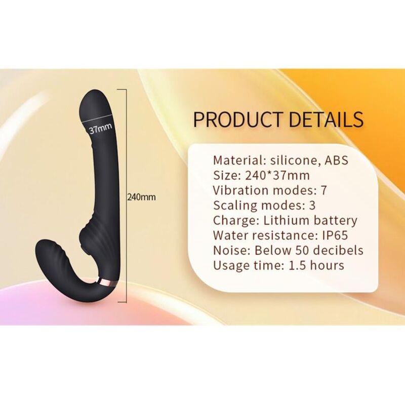 NALONE - ALLOW DUAL VIBE WITH ROTATION AND THRUSTING BLACK
