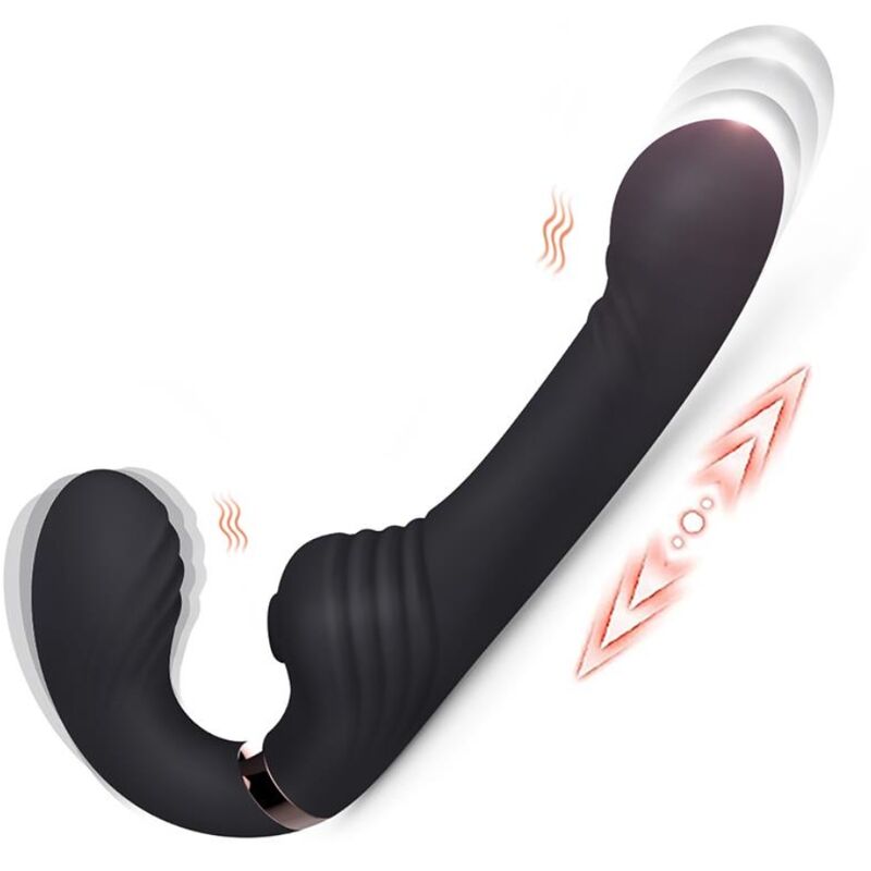 NALONE - ALLOW DUAL VIBE WITH ROTATION AND THRUSTING BLACK