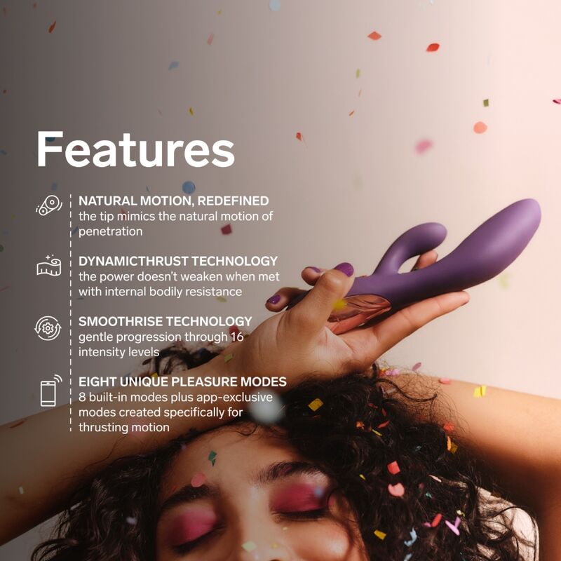 LELO - INA THRUST RABBIT THRUSTING VIBRATOR PURPLE
