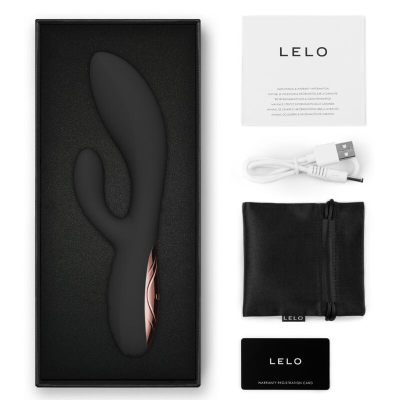 LELO - INA THRUST RABBIT THRUSTING VIBRATOR BLACK