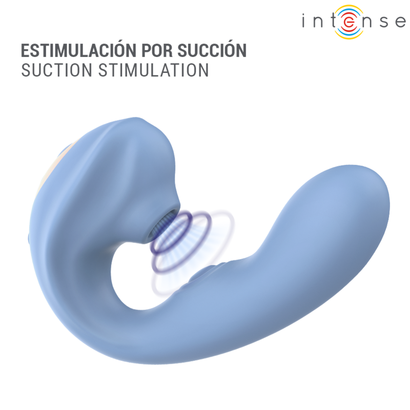 INTENSE - GINA MULTIFUNCTION CLITORAL STIMULATOR BLUE