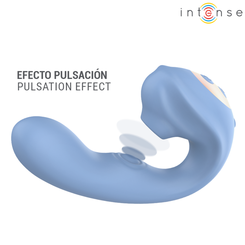 INTENSE - GINA MULTIFUNCTION CLITORAL STIMULATOR BLUE