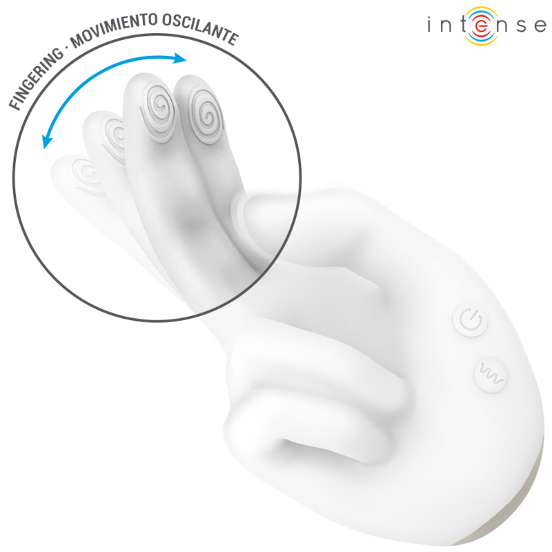 INTENSE - JIMMY HAND-SHAPED MULTIFUNCTION STIMULATOR WITH VIBRATION AND HEAT