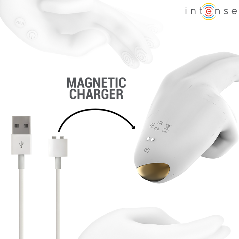 INTENSE - JIMMY HAND-SHAPED MULTIFUNCTION STIMULATOR WITH VIBRATION AND HEAT