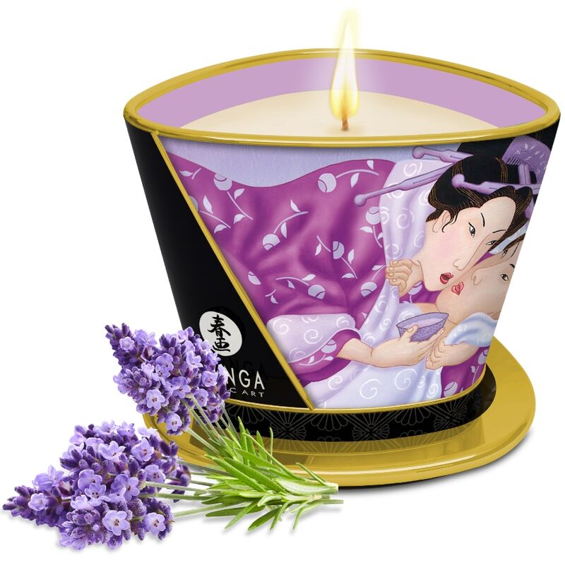 SHUNGA - MASSAGE CANDLE LAVANDER 170 ML