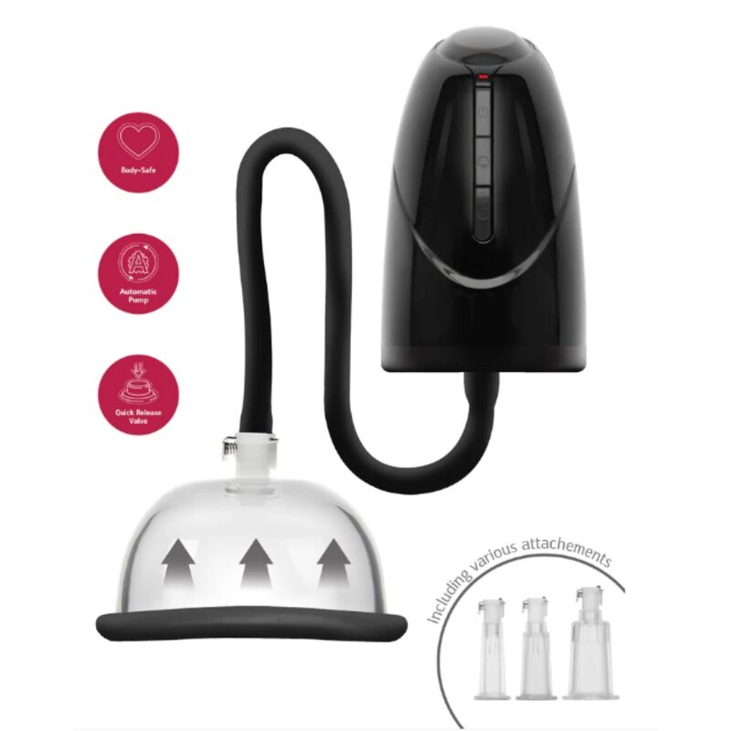 SHE.E.O - AUTOMATIC VACUUM PUMP FOR VAGINA AND CLITORIS BLACK