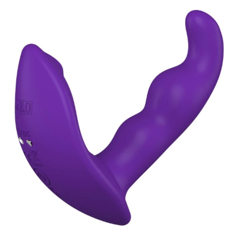SHE.E.O - ROTATING VIBRATING ANAL STIMULATOR WITH REMOTE CONTROL - PURPLE