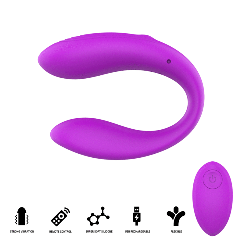 INTENSE - NORA VIBRATING CLAMP STIMULATOR PURPLE