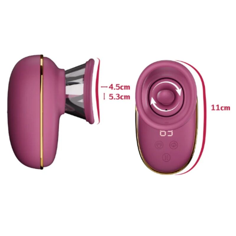 SHE.E.O - AUTOMATIC CLITORAL STIMULATING PUMP WITH LICKING EFFECT (PURPLE)