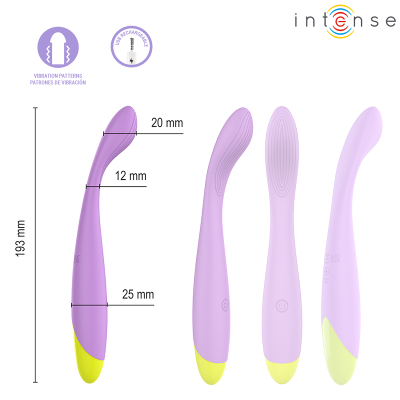 INTENSE - LUCCA FLEXIBLE USB RECHARGEABLE G-POINT STIMULATOR