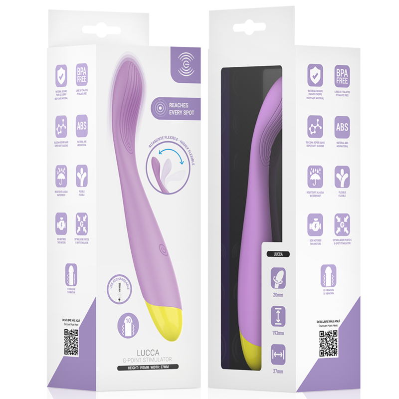 INTENSE - LUCCA FLEXIBLE USB RECHARGEABLE G-POINT STIMULATOR